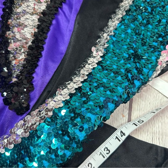 vintage 80s Algy Sequin Embellished unitard performance costume sz M - Picture 9 of 9